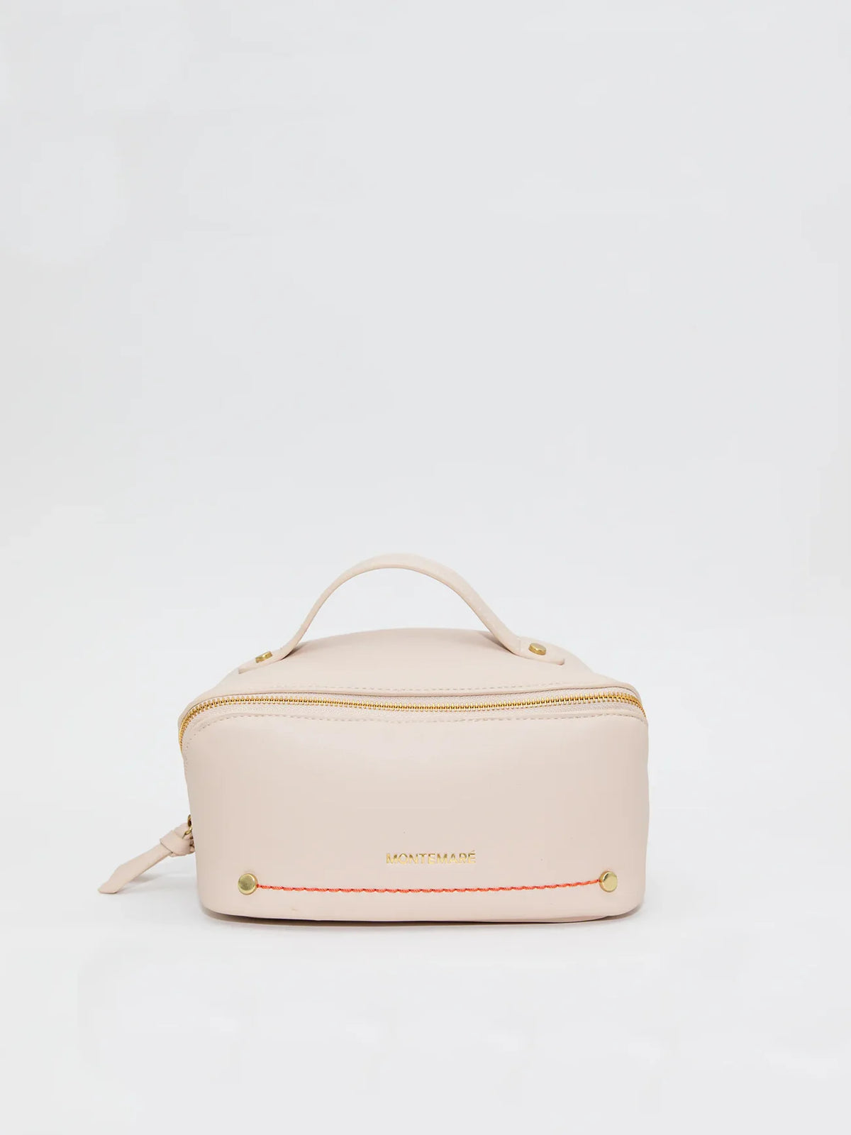Montemare Roma Foldout Toiletry Case in Ivory Vegan Leather