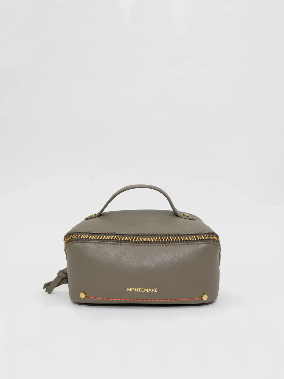 Montemare Roma Foldout Toiletry Case in Olive Vegan Leather