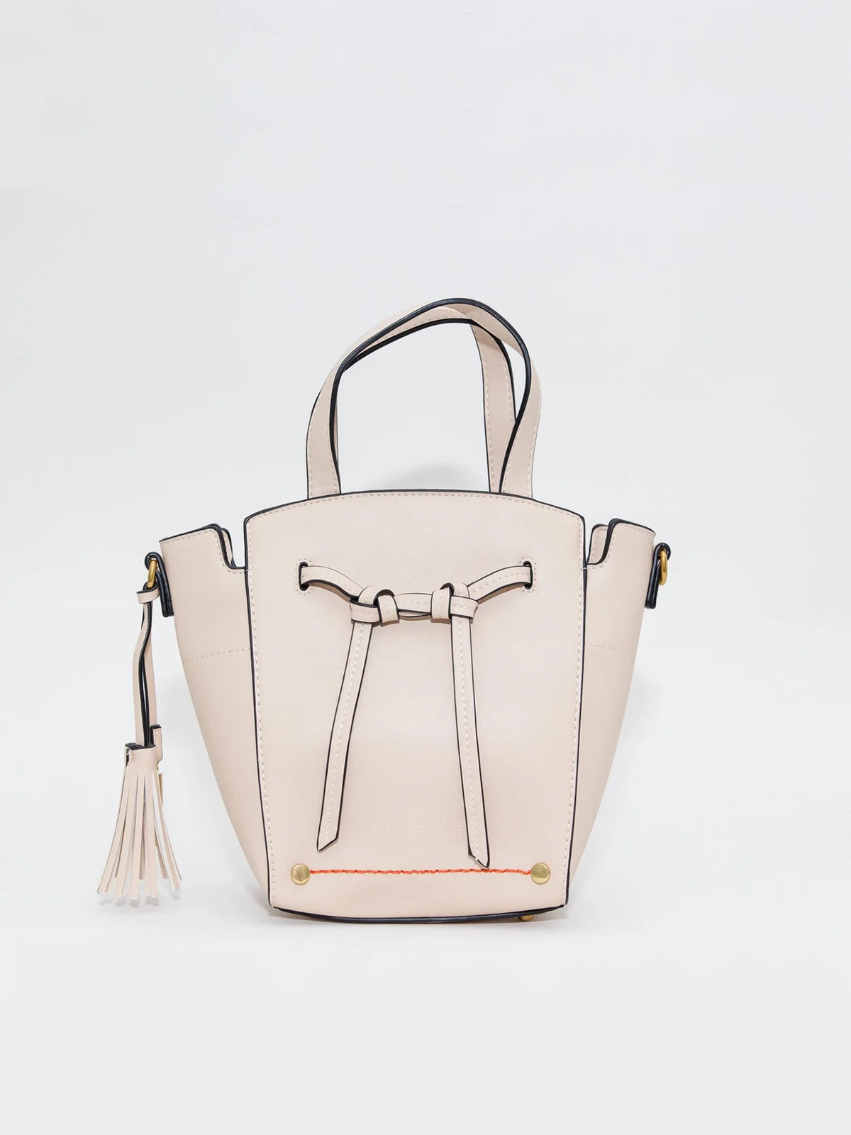 Montemare Roma Mini Crossbody in Ivory Vegan Leather