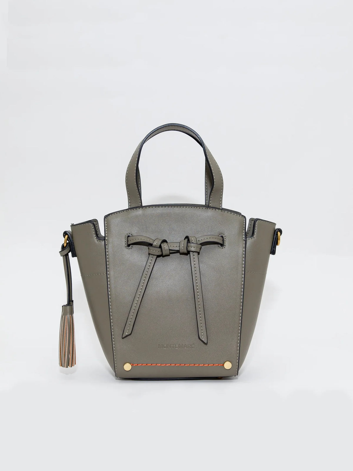 Montemare Roma Mini Crossbody in Olive Vegan Leather