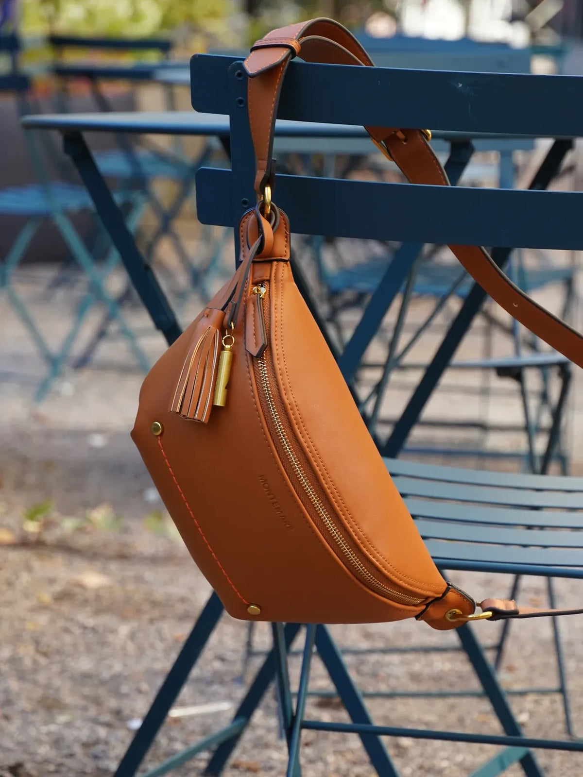 Montemare Roma Sling in Cognac Vegan Leather