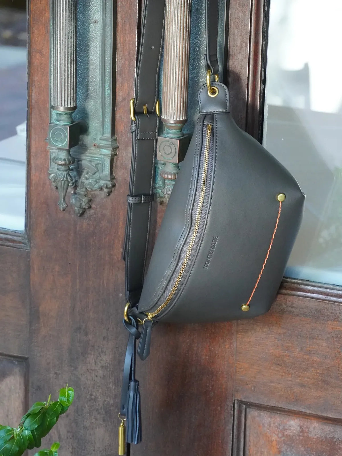Montemare Roma Sling in Slate Vegan Leather