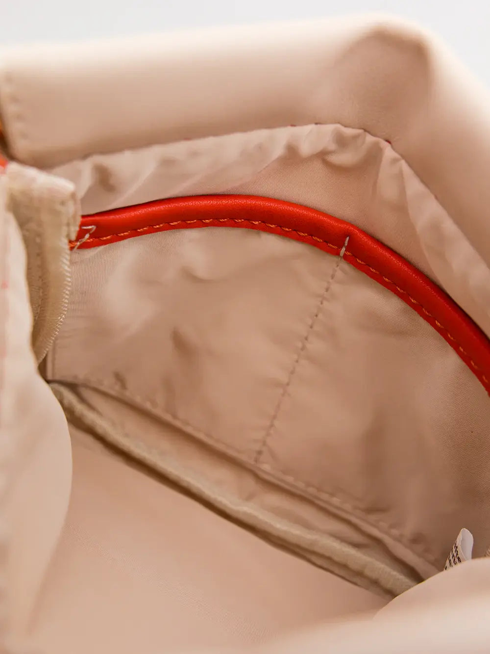 Montemare Roma Square Pouch in Ivory Vegan Leather