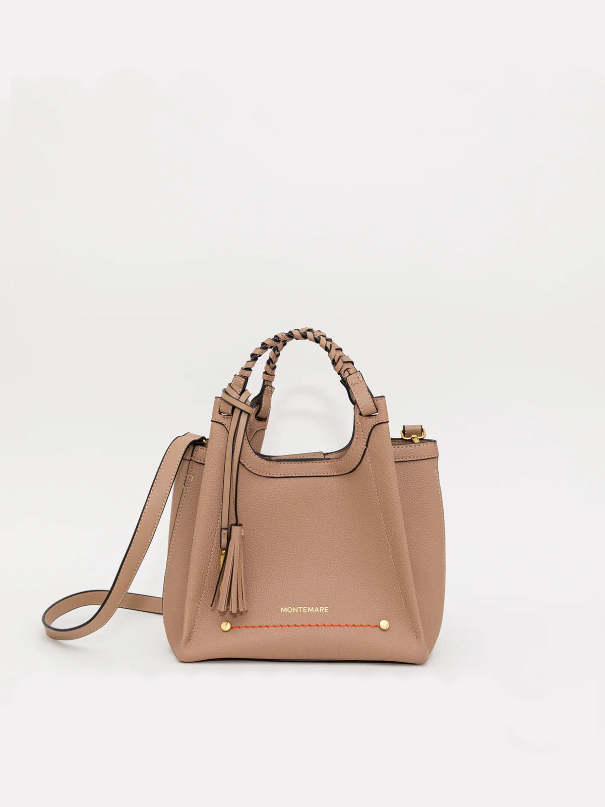 Montemare Sedona Crossbody in Latte Vegan Leather