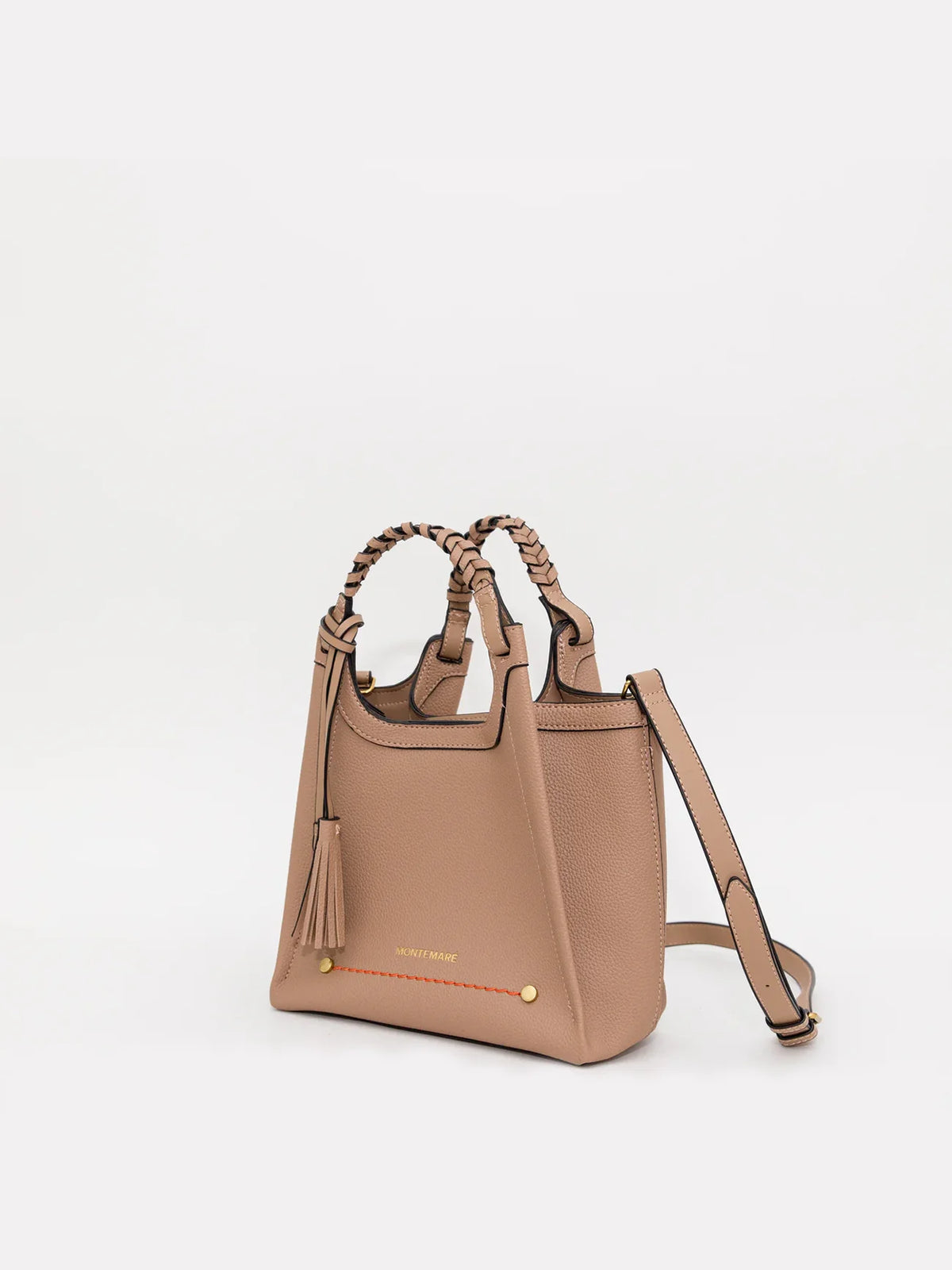 Montemare Sedona Crossbody in Latte Vegan Leather