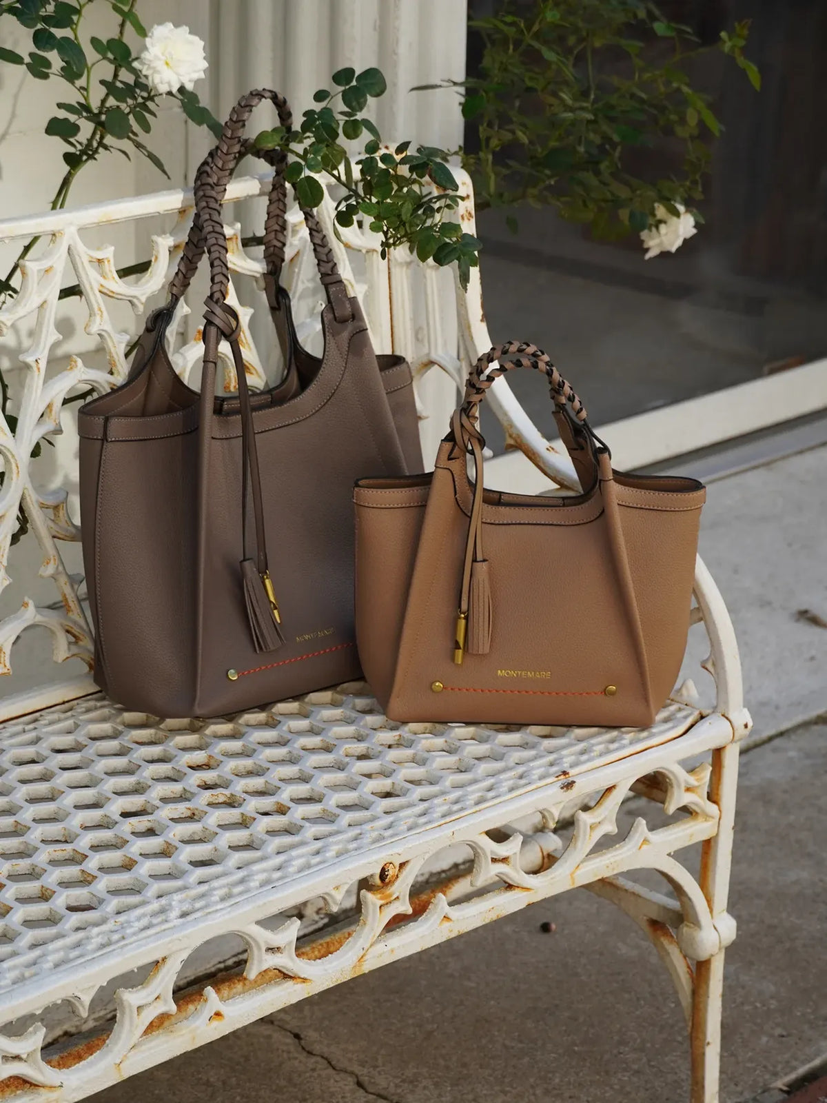 Montemare Sedona Crossbody in Latte Vegan Leather