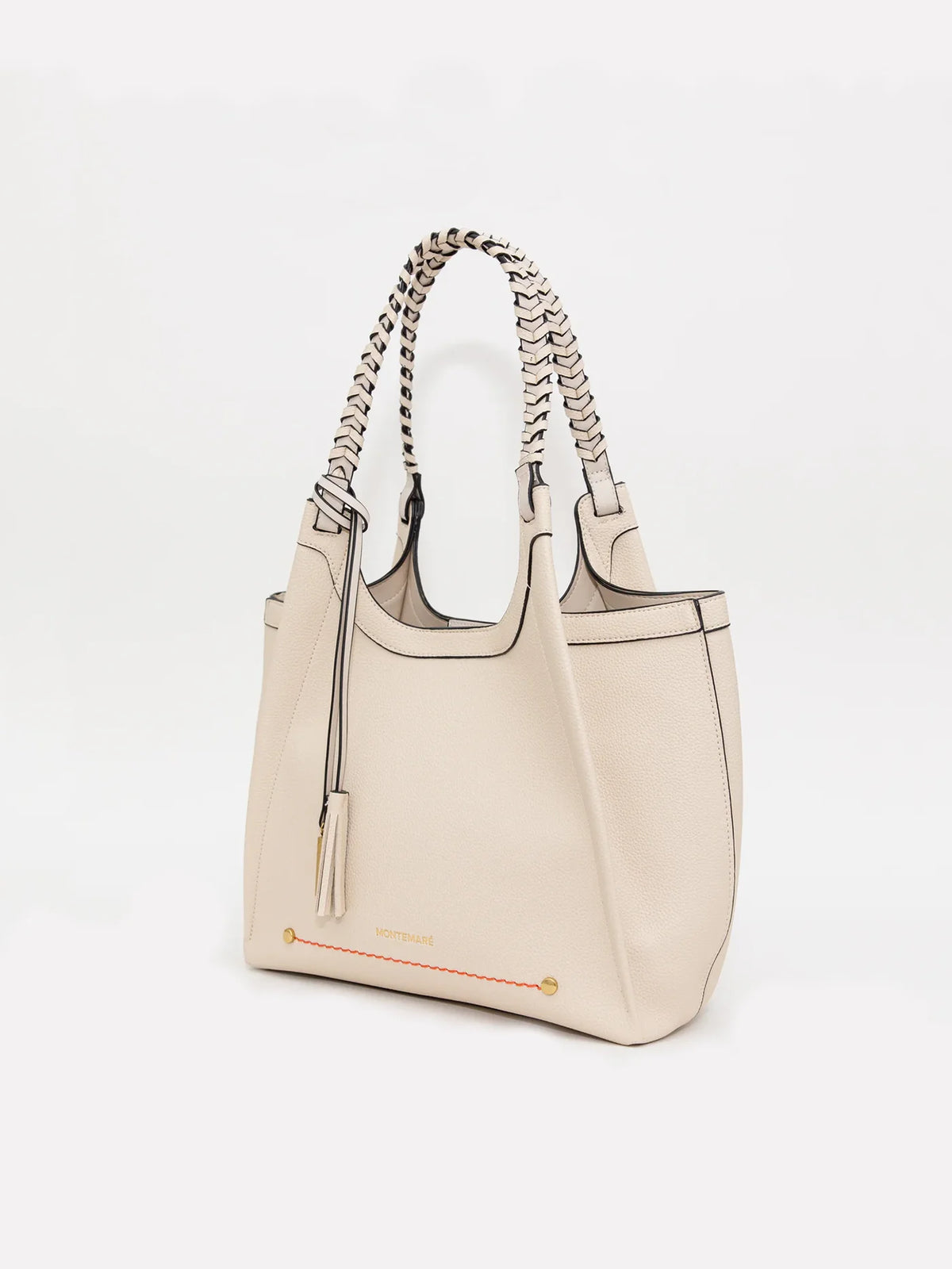 Montemare Sedona Tote in Ivory Vegan Leather