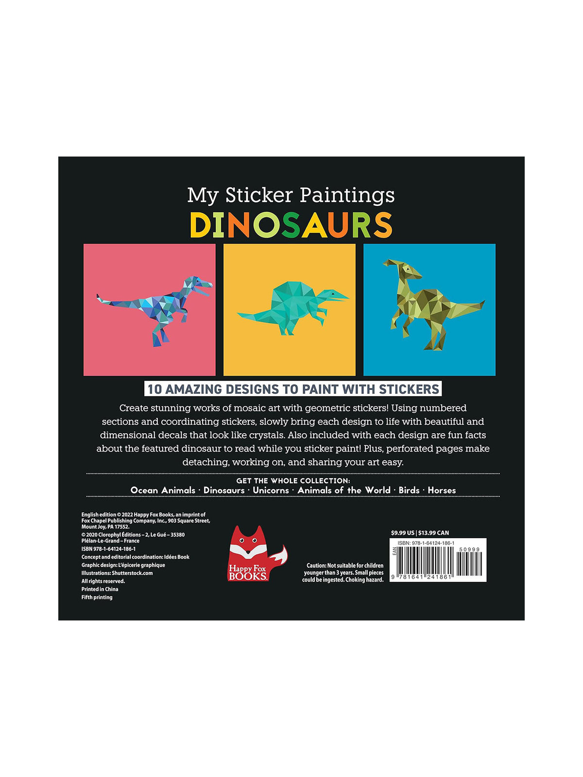 My Sticker Paintings Dinosaurs Activity Book for Kids