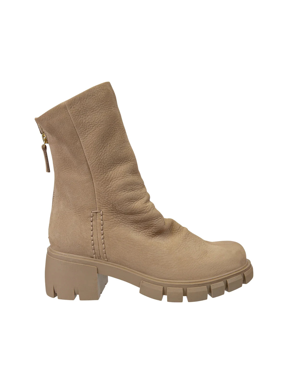 Naked Feet Protocal Slouch Combat Boot Beige