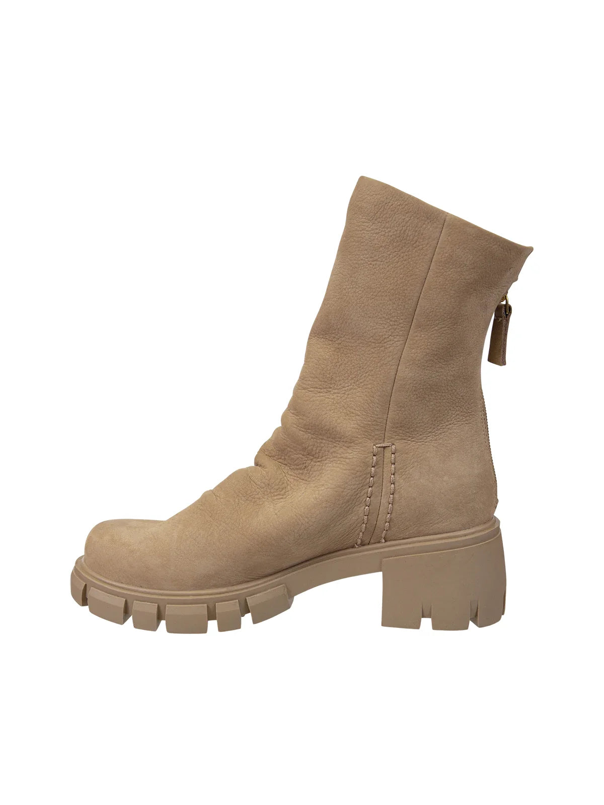 Naked Feet Protocal Slouch Combat Boot Beige