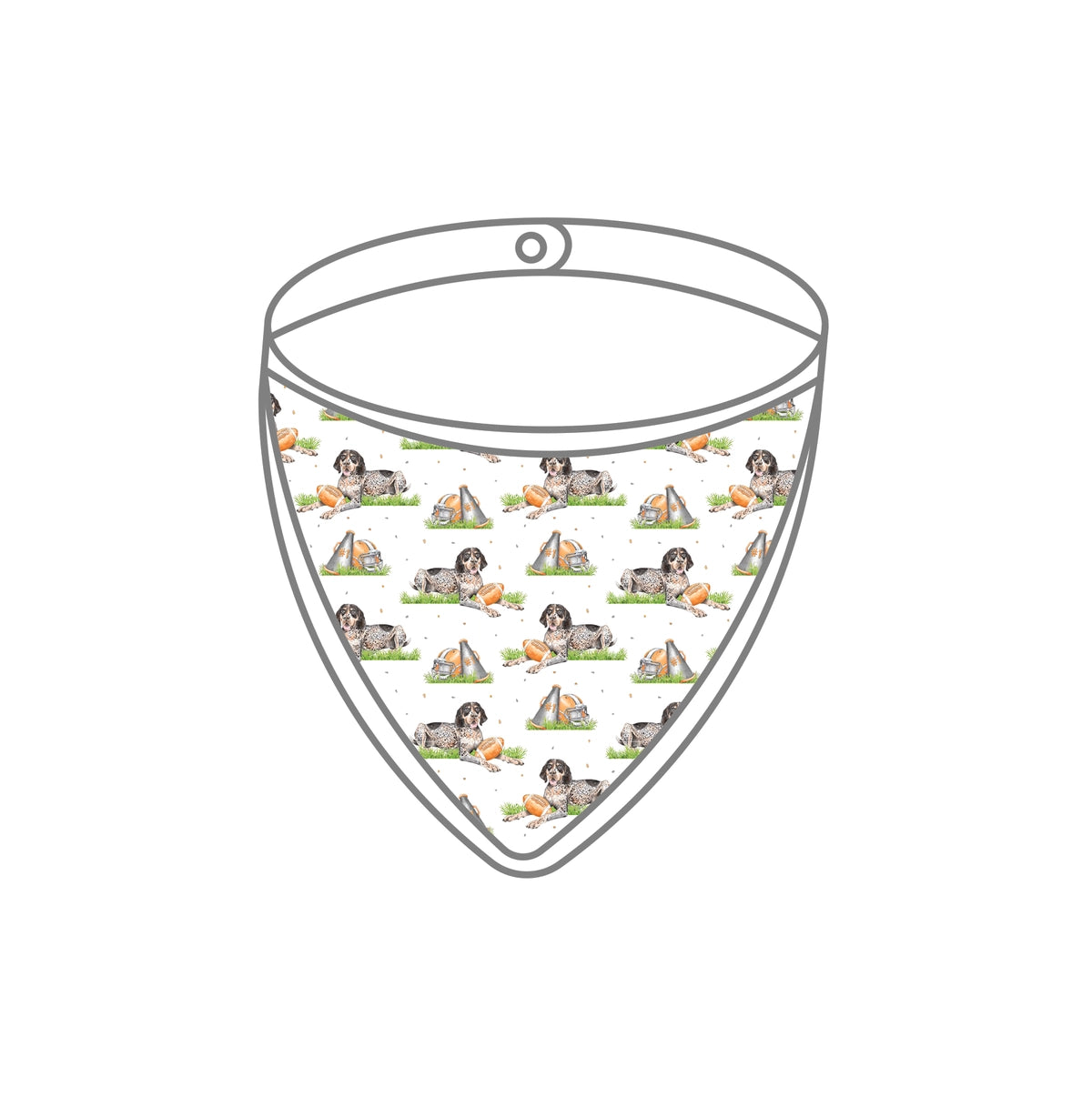 Mascot Mania in Tennessee Organic Muslin Bib