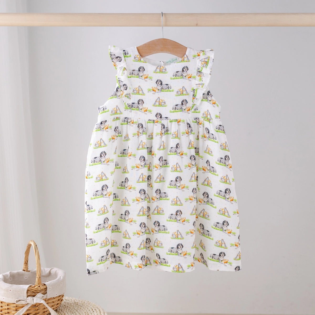 Nola Tawk Toddler Mascot Mania in Tennessee Organic Muslin Dress