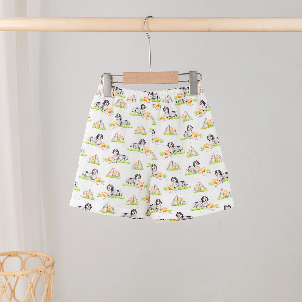 Nola Tawk Toddler Mascot Mania in Tennessee Organic Muslin Shorts