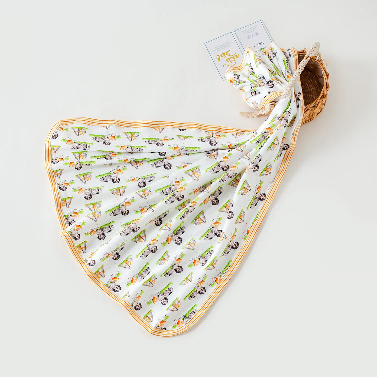Nola Tawk Mascot Mania in Tennessee Organic Cotton Swaddle Blanket for Babies