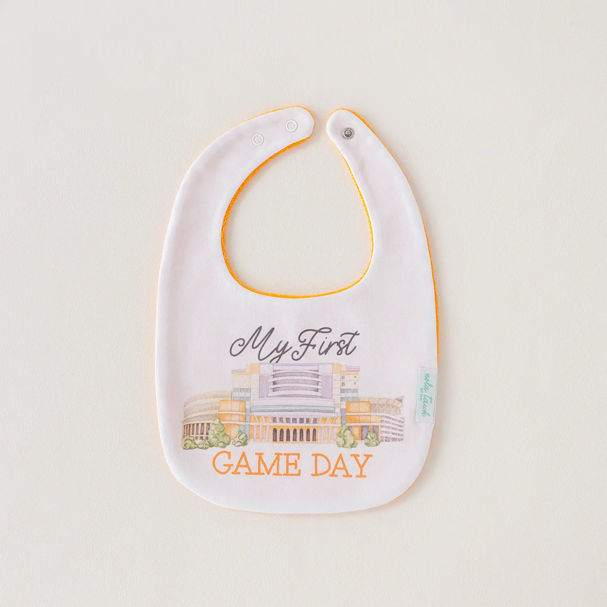 Nola Tawk My First Game Day Tennessee Vols Organic Cotton Bib for Newborns, Babies & Toddlers