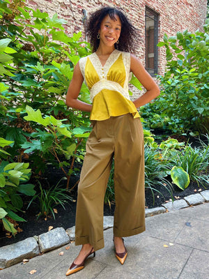 Norfolk Pleated Wide Leg Pants