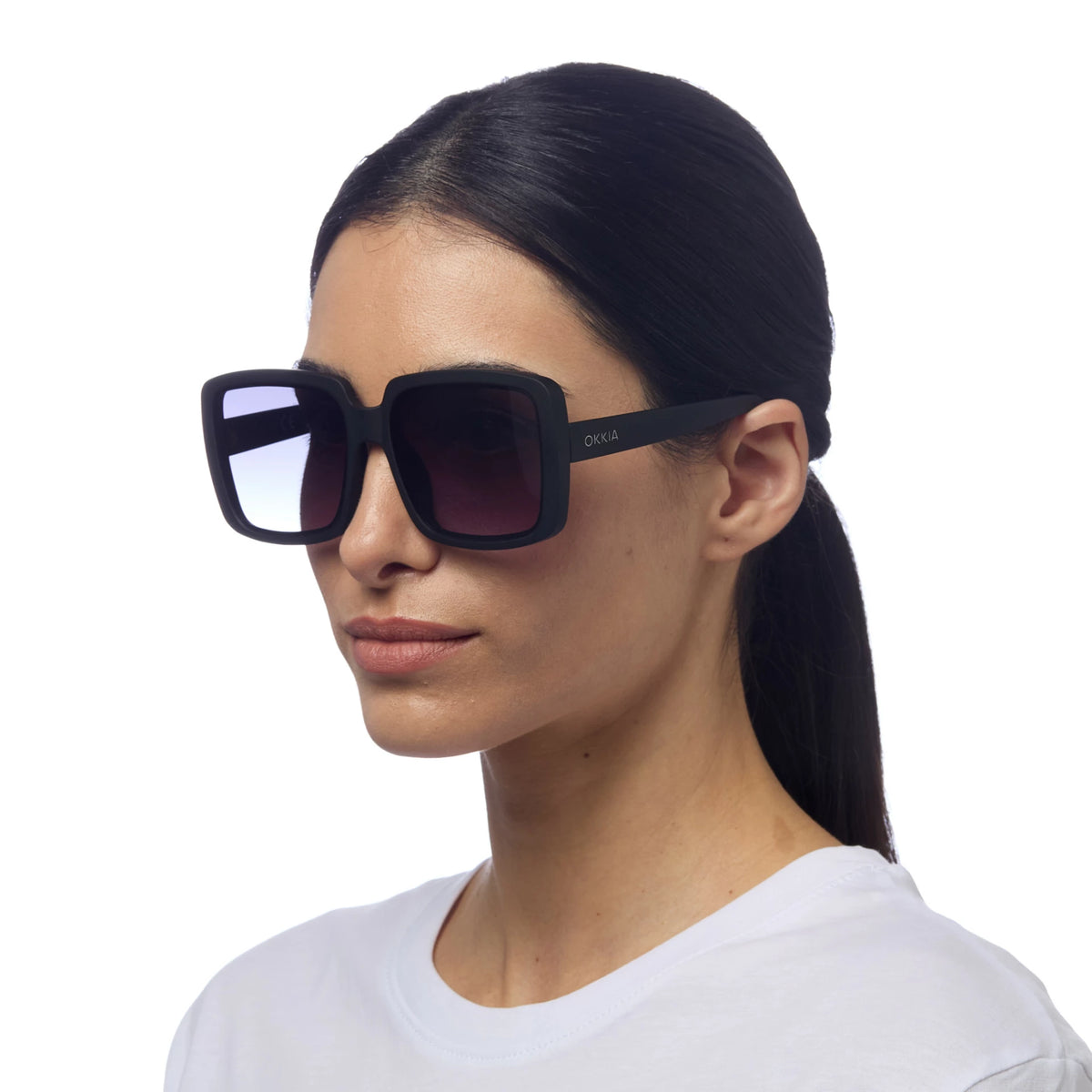 Okkia Alessia Butterfly Sunglasses Black
