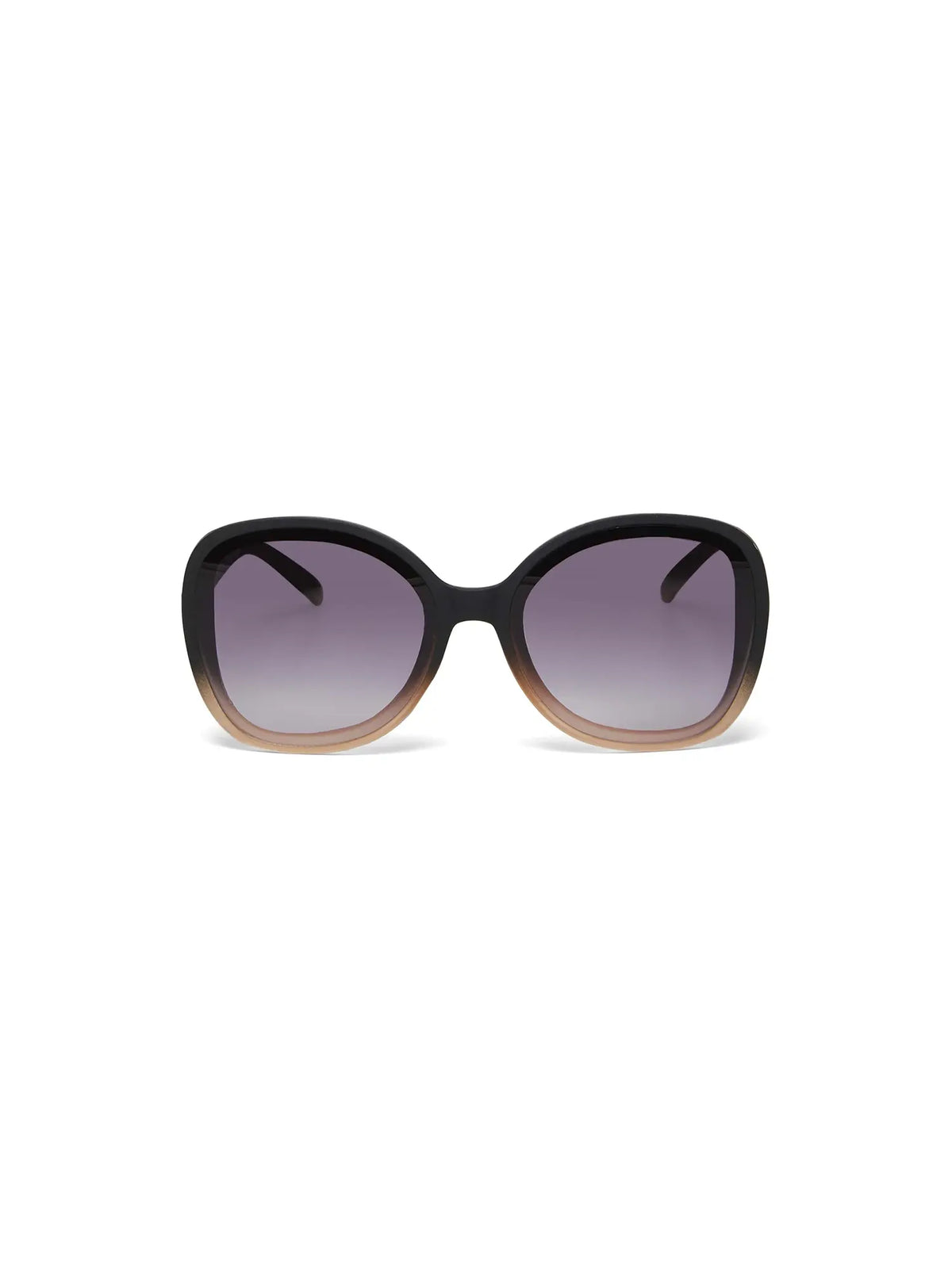 Okkia Anna Butterfly Overlapping Sunglasses Black Shaded Rose Pink