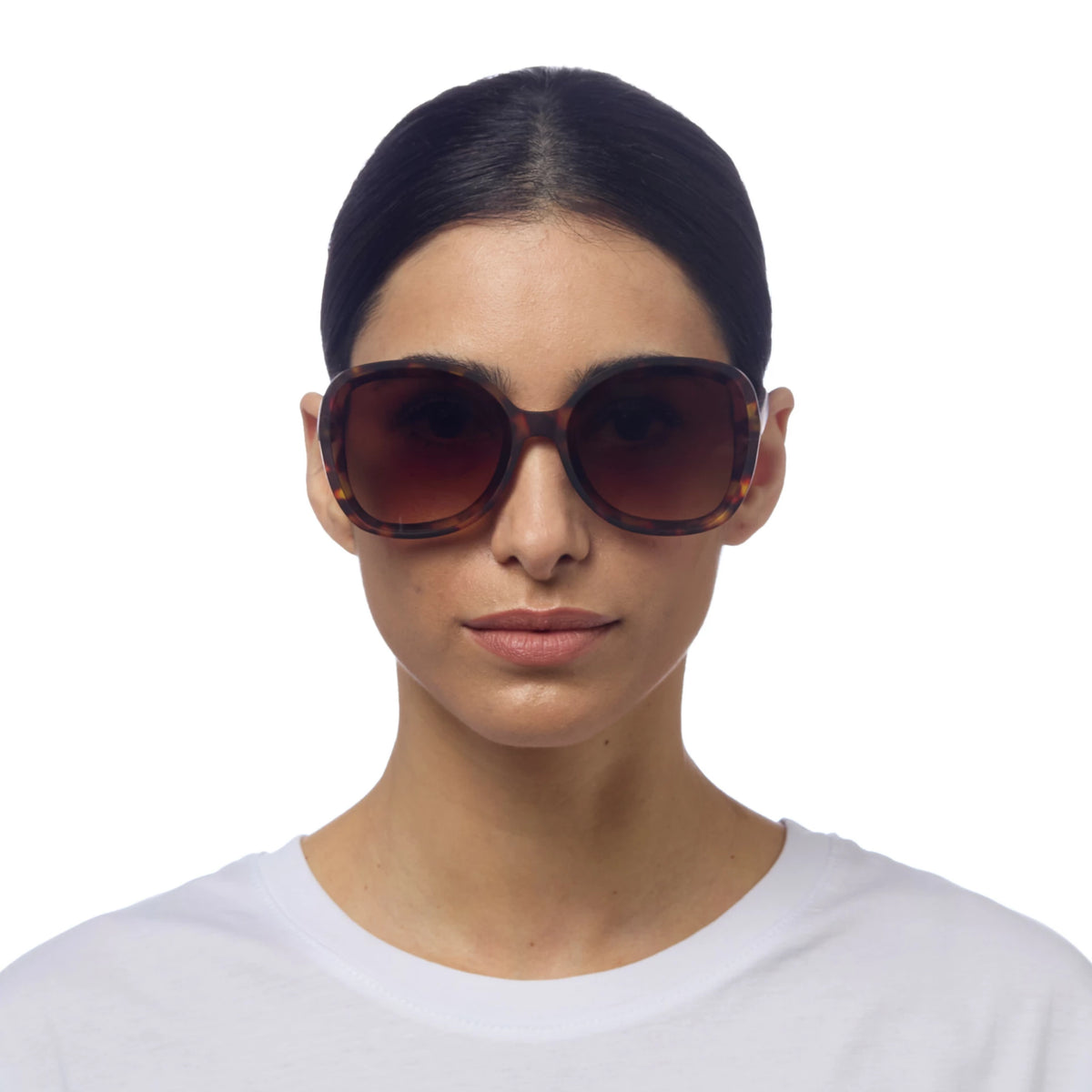 Okkia Anna Butterfly Overlapping Sunglasses Classic Havana