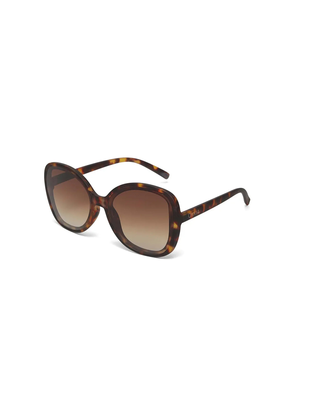 Okkia Anna Butterfly Overlapping Sunglasses Classic Havana