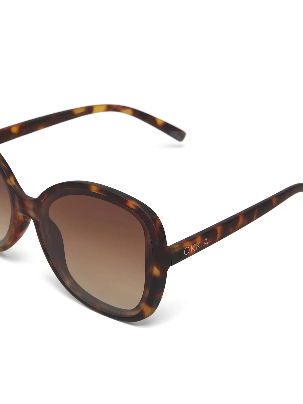 Okkia Anna Butterfly Overlapping Sunglasses Classic Havana