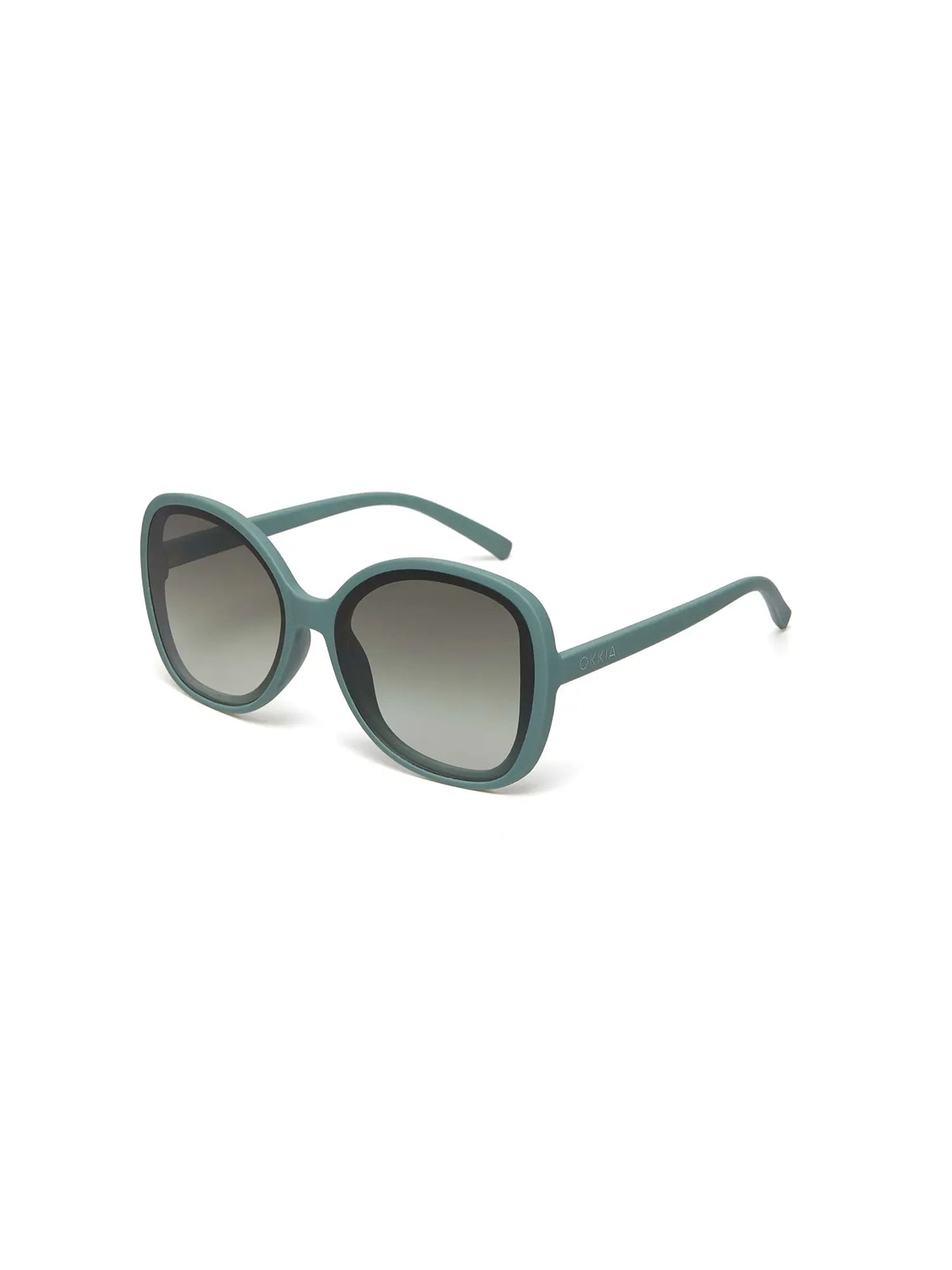 Okkia Anna Butterfly Overlapping Sunglasses Green Sage
