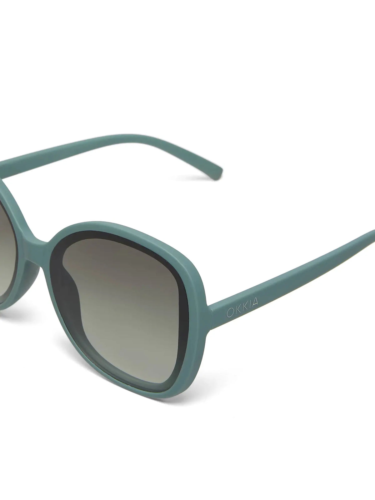 Okkia Anna Butterfly Overlapping Sunglasses Green Sage