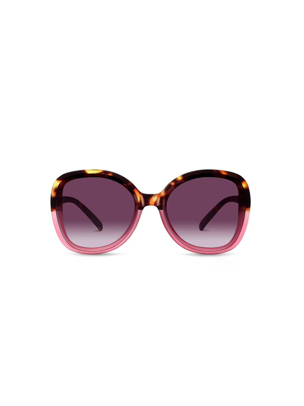 Okkia Anna Butterfly Overlapping Sunglasses Havana Pink 