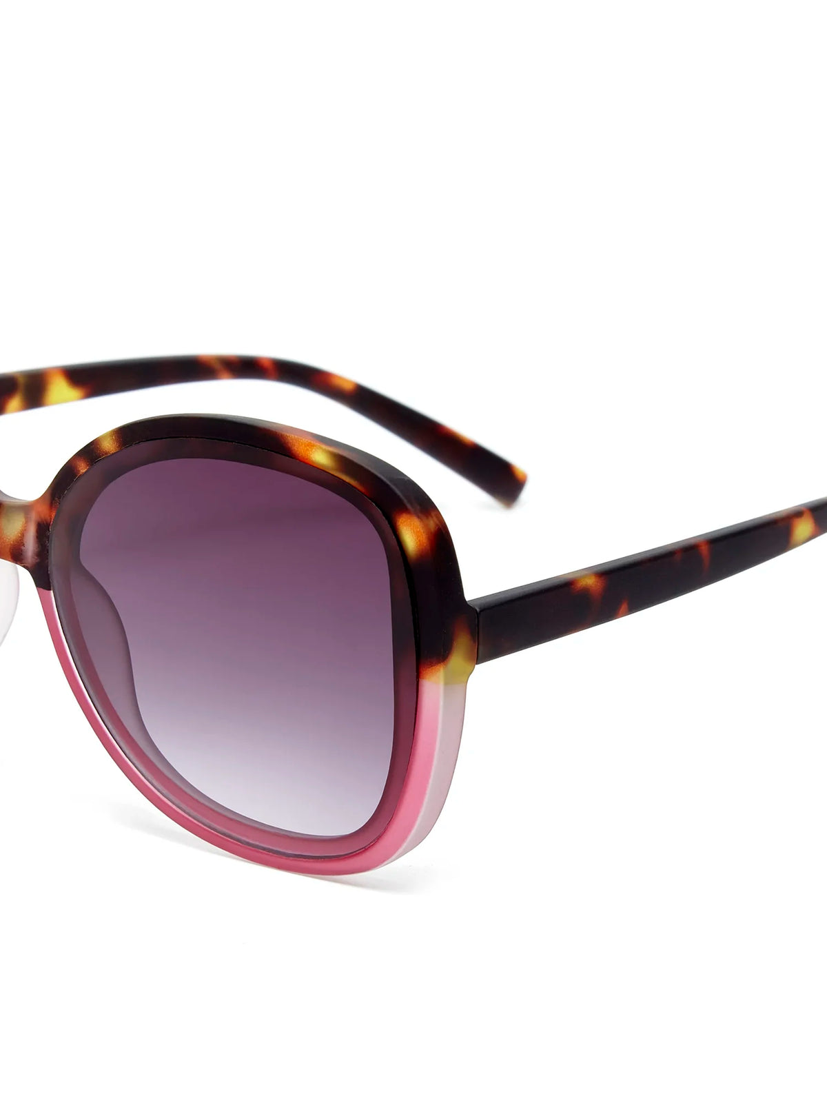 Okkia Anna Butterfly Overlapping Sunglasses Havana Pink 