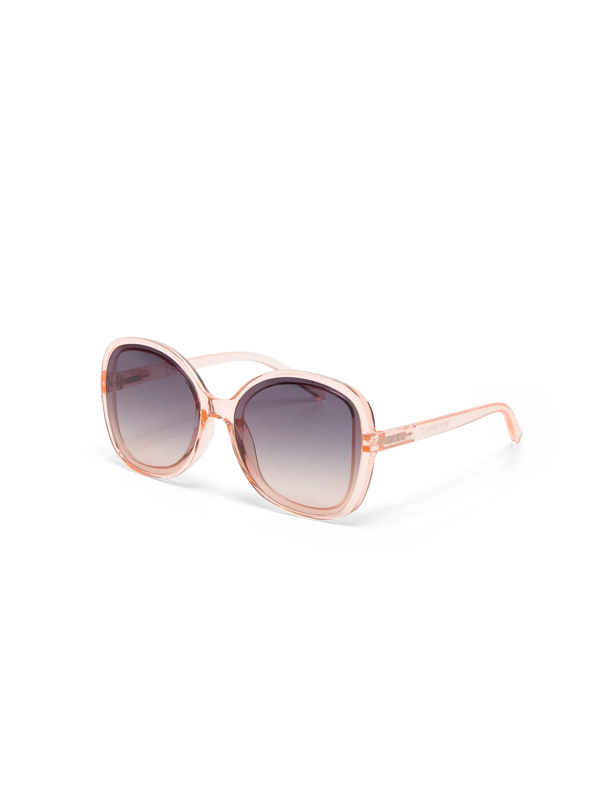 Okkia Anna Butterfly Overlapping Sunglasses Transparent Pink