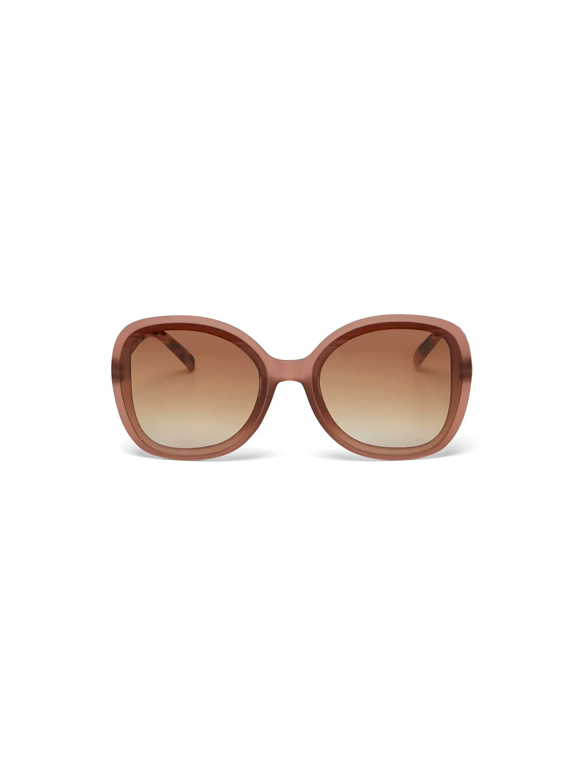 Okkia Anna Butterfly Overlapping Sunglasses Pink Havana