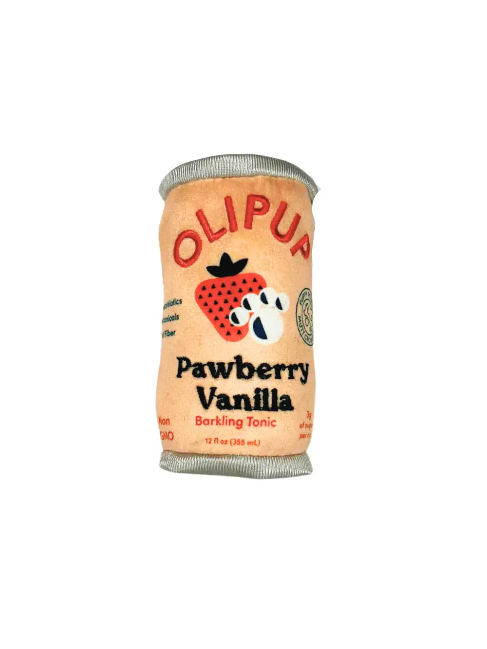 Olipup Pawberry Vanilla Soft Dog Toy