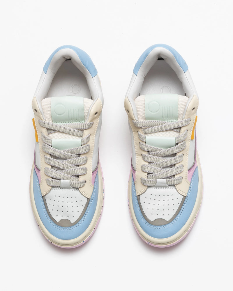 oncept paris sneaker in orchid multi-top view