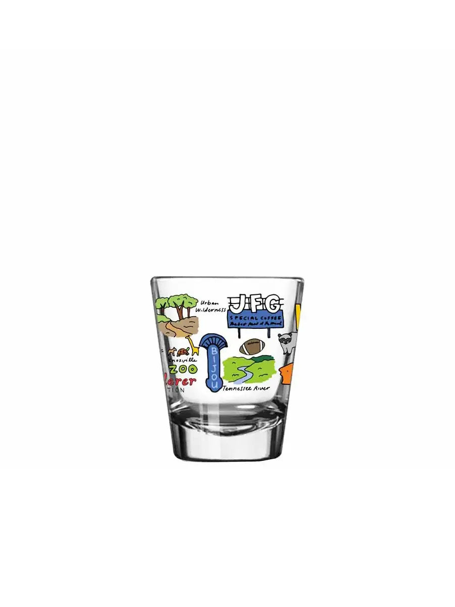 1 Brilliant Gift Knoxville Tennessee Wanderer Shot Glass