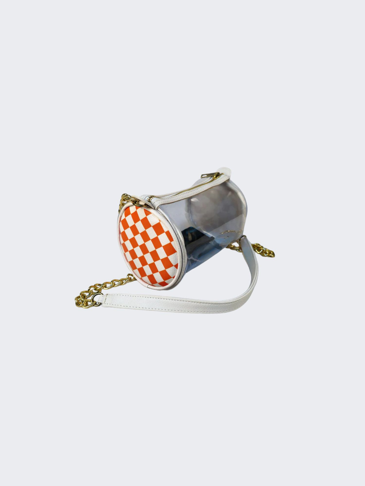 TN Checkerboard Cylinder Clear Bag