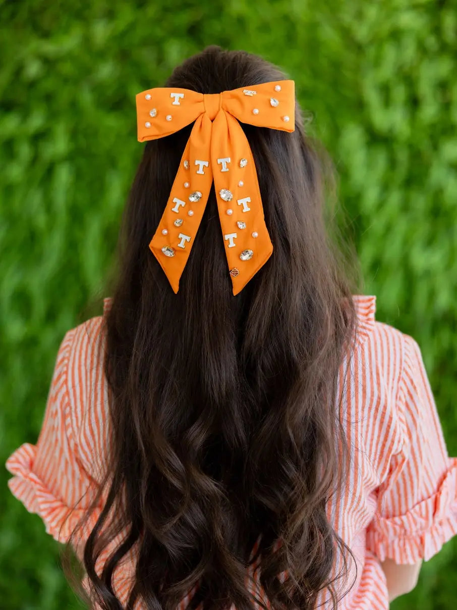 briana cannon orange university of tennessee gameday bow barrette