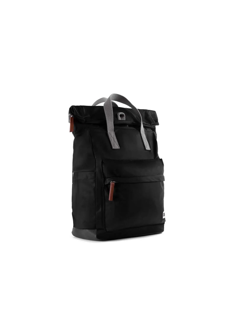 ORI London Medium Canfield Backpack Recycled Nylon Black