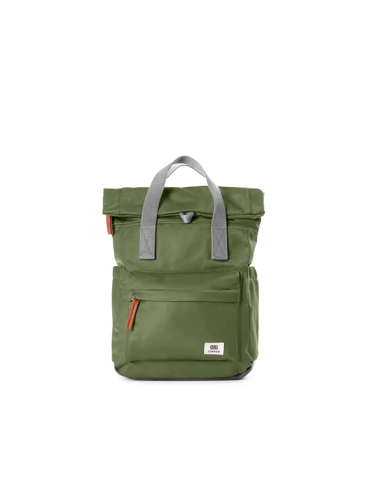 ORI London Small Canfield Backpack Recycled Nylon Avocado