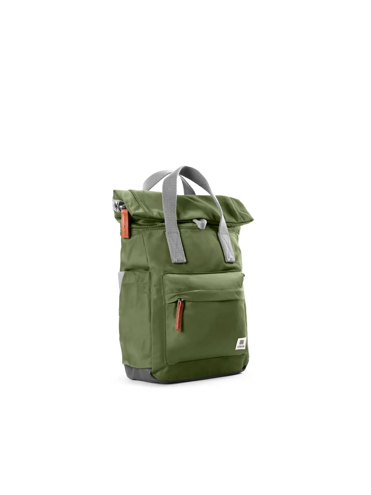 ORI London Small Canfield Backpack Recycled Nylon Avocado