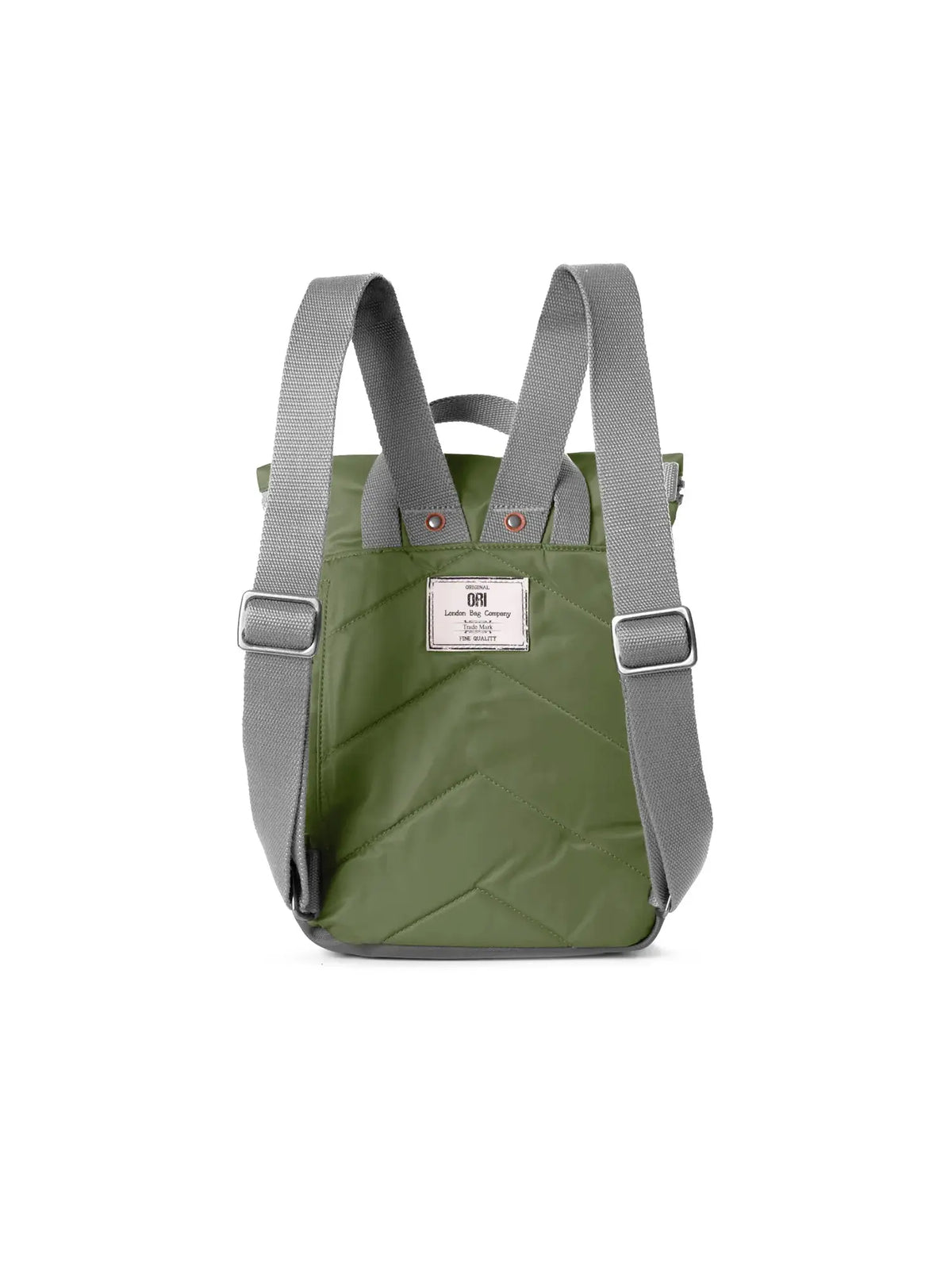 ORI London Small Canfield Backpack Recycled Nylon Avocado