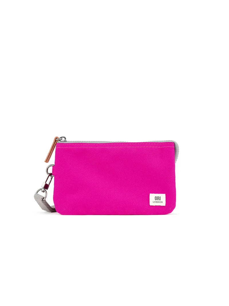 ORI London Medium Carnaby Wallet with Wrist Strap Recycled Canvas Candy