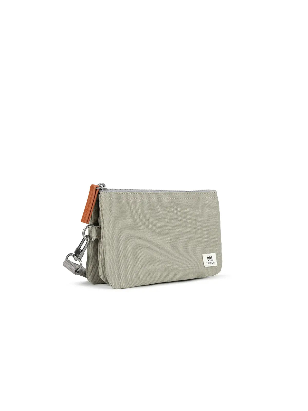 ORI London Medium Carnaby Wallet with Wrist Strap Recycled Canvas Coriander