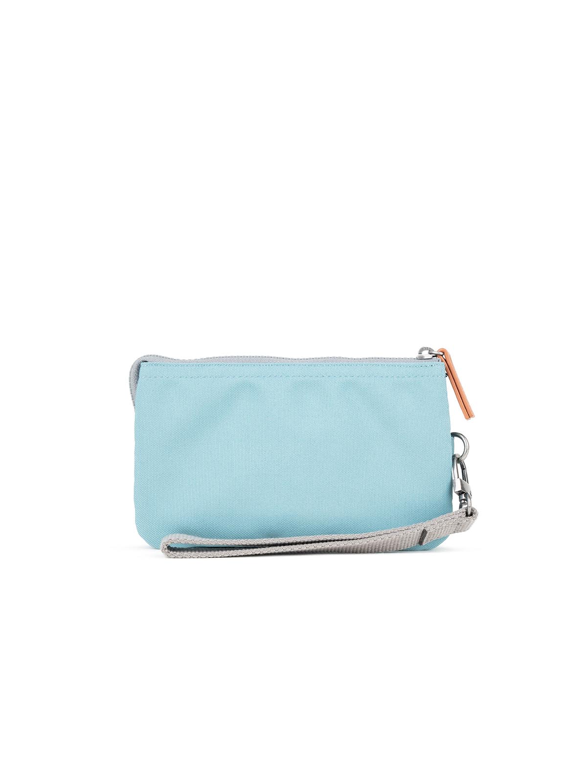 ORI London Medium Carnaby Wallet with Wrist Strap Recycled Canvas Spearmint