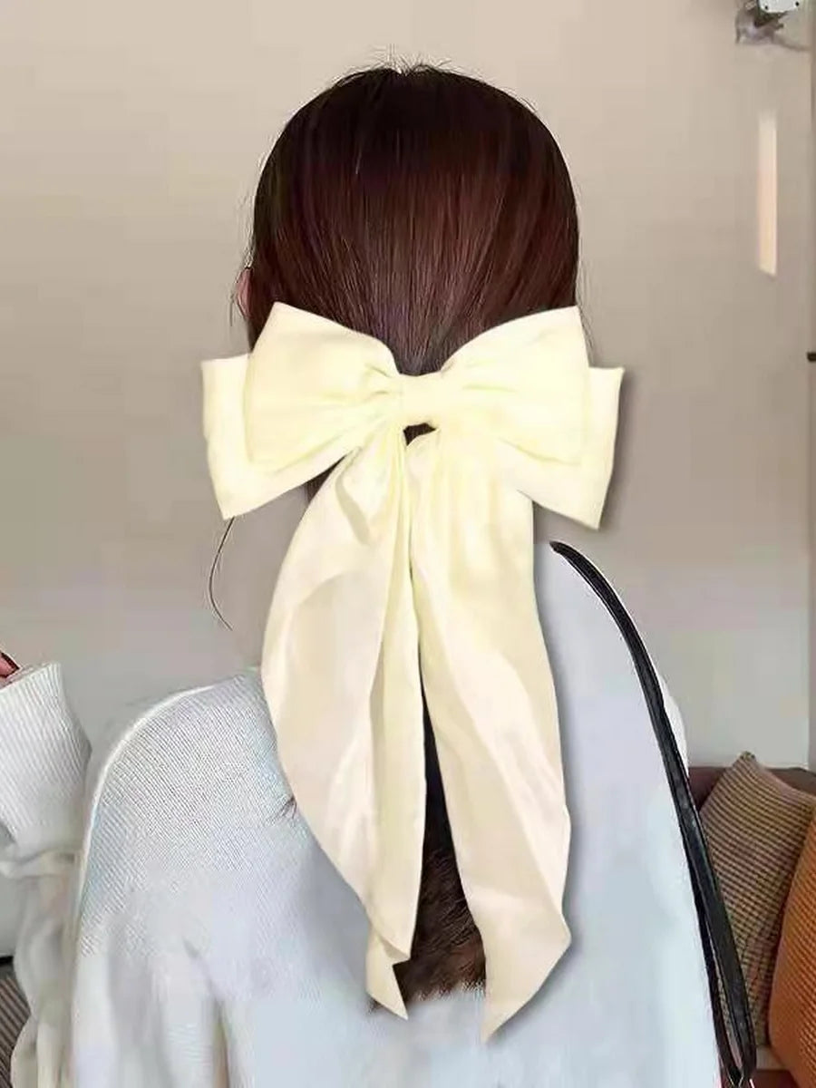 oversized big hair bow barrette