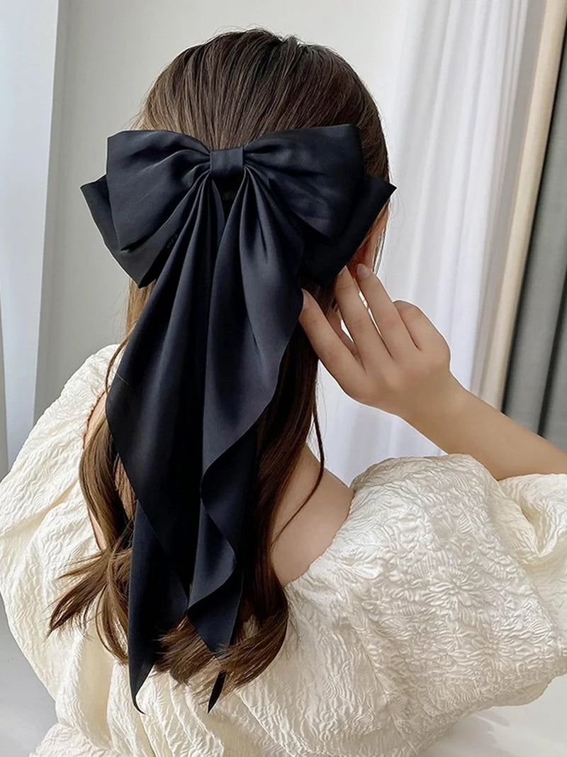 oversized big hair bow barrette