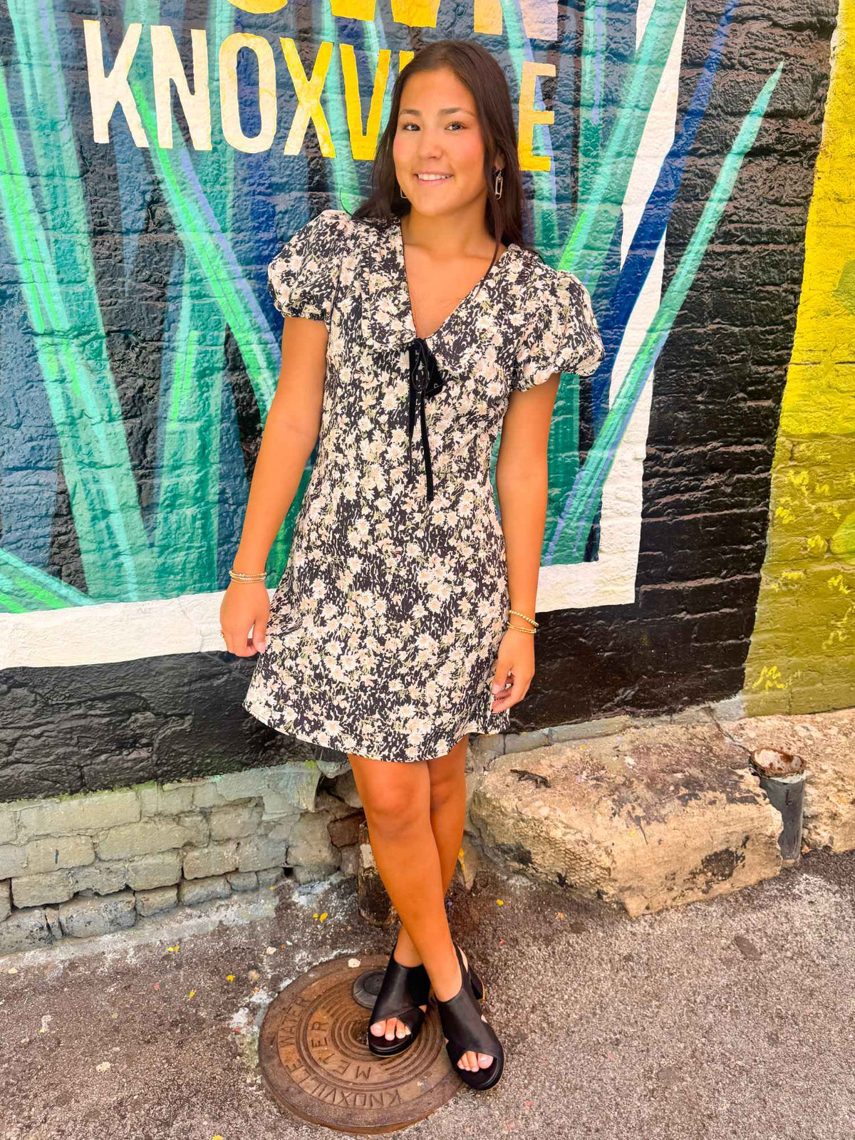 Painted Fields Mini Dress