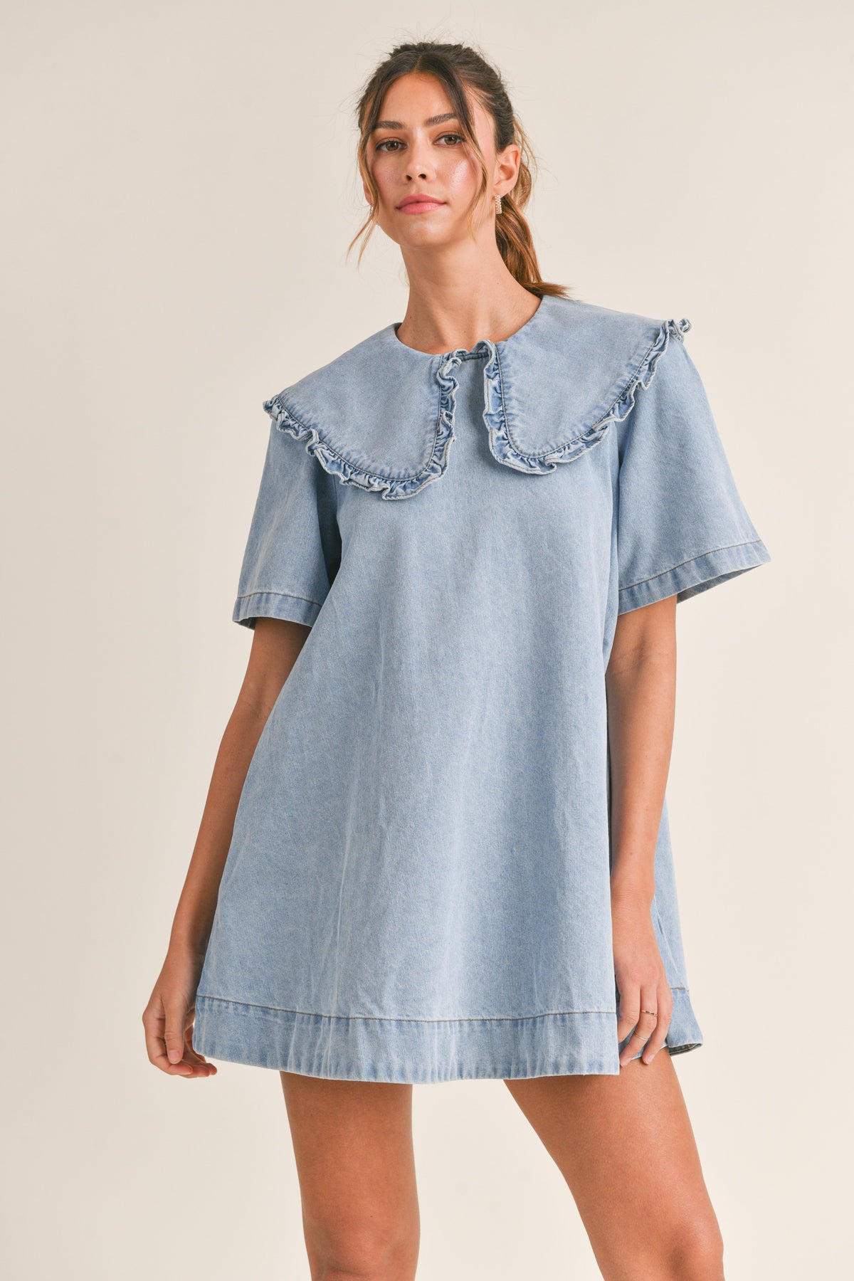 Can't Fool Me Denim Mini Dress