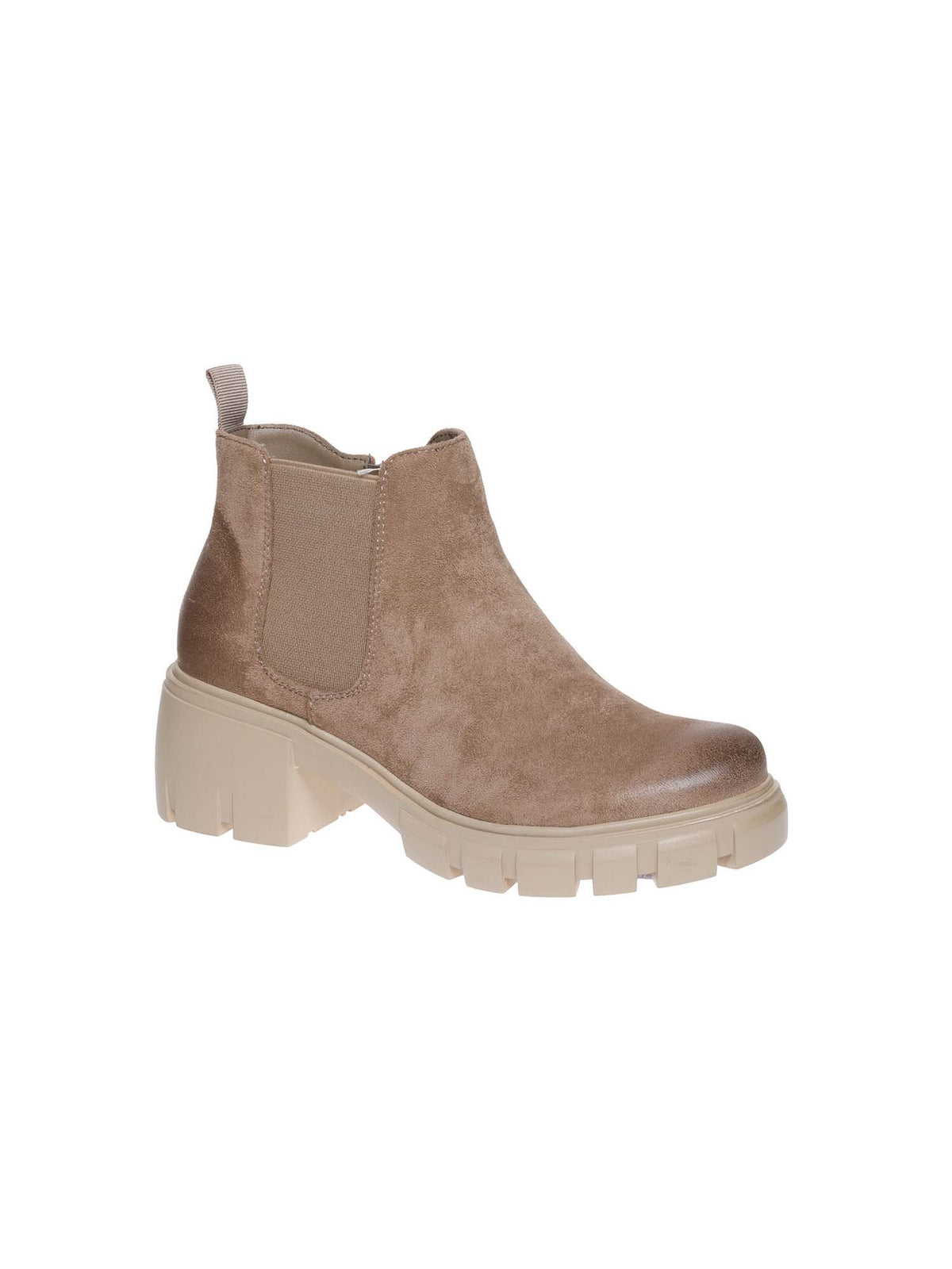 Pierre Dumas Camden 1 Lugg Sole Bootie Taupe Suede