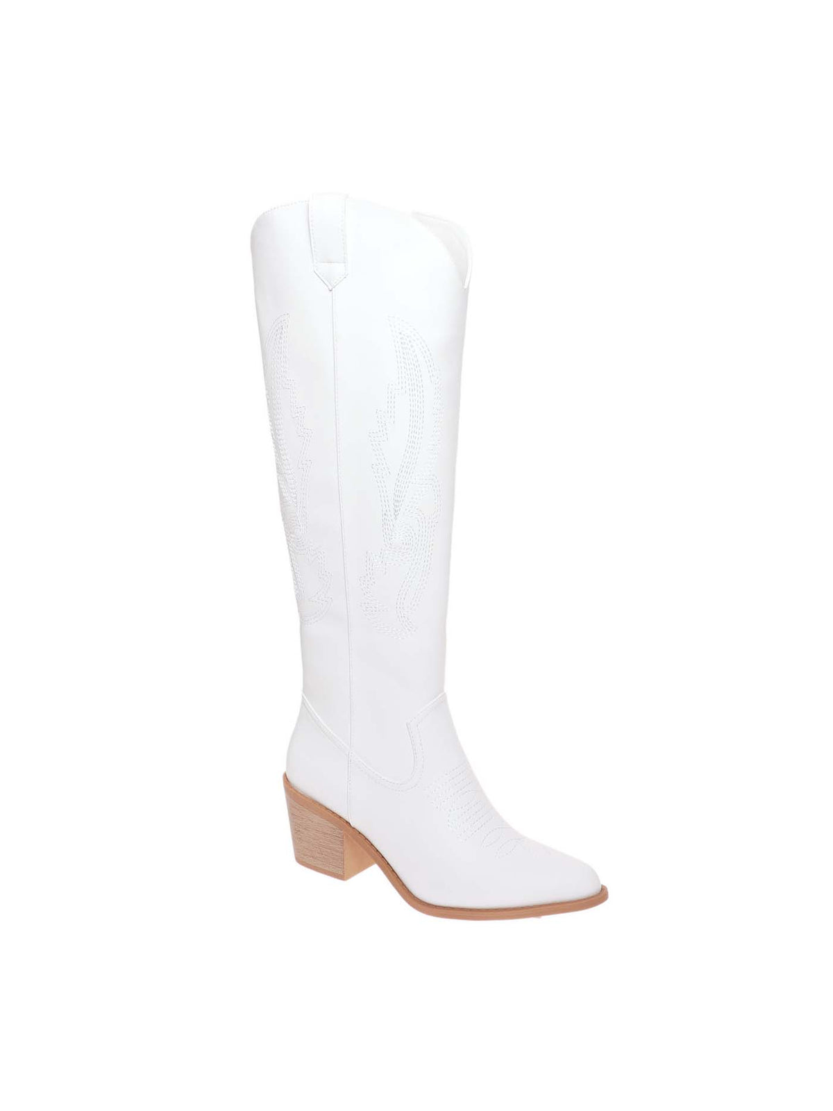 Pierre Dumas Wilder 19 Stitch Detail Boot White