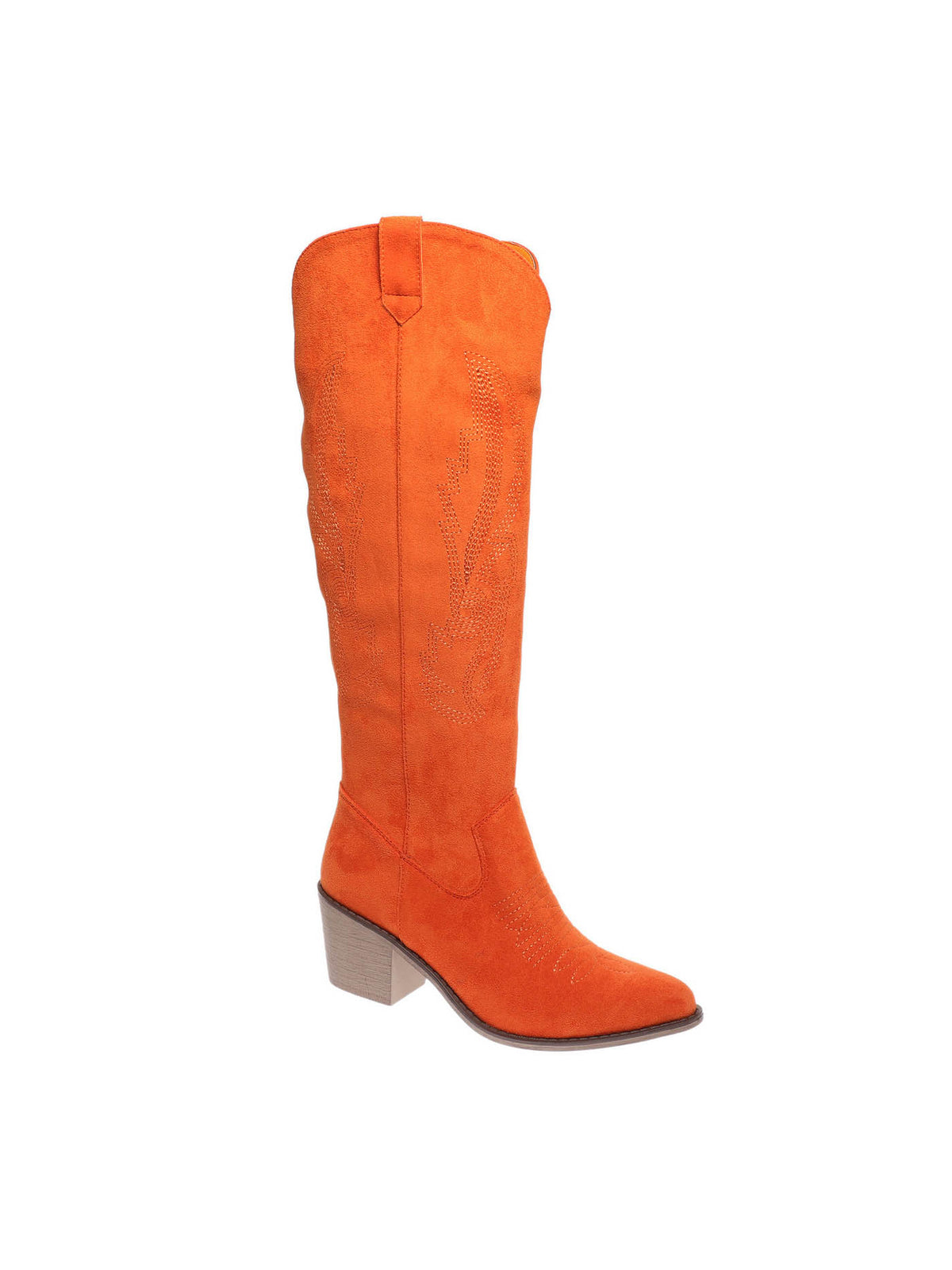 Pierre Dumas Wilder 19 Stitch Detail Boot Orange